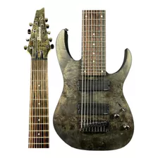 Guitarra Ibanez 9 Cordas Rg9pb Tgf Transparent Gray Flat