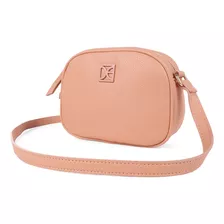 Bolsa Crossbody Cloe Material Vegano Para Mujer Atemporal Color Coral