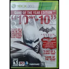 Batman Arkham City Game Of The Year Edition