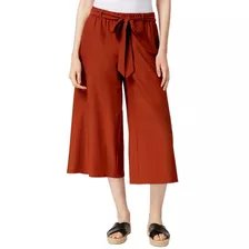 Pantalón Capri De Pierna Ancha Marca Eileen Fisher Talla Xs