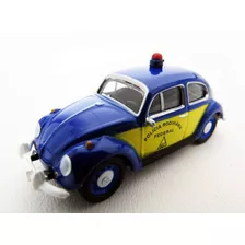 Miniatura Polícia Rodoviária Federal California Toys Fusca