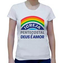 Baby Look Feminina Branca Igreja Pentecostal