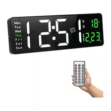 Reloj Digital Led Pared Control Cronometro Gym Oficina 
