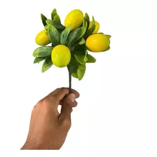 1 Buque De Mini Limão Siciliano 20cm Toque Real 5 Limão Luxo