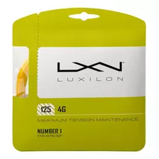 Luxilon 4g 125 Cordaje De Tenis - Juego, Dorado