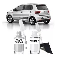 Tinta Tira Risco Automotivo Volkswagen Fox Cor Prata Sargas