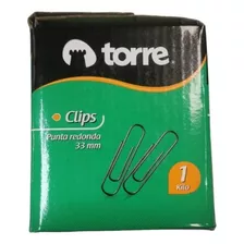 Clips Torre Punta Redonda Caja De Un 1 Kilo/ 33mm