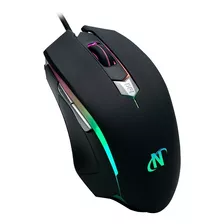 Mouse Gamer Nisuta Cable Usb Mallado 3200 Dpi Gaming Luz Led Color Negro