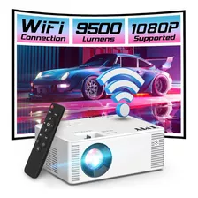  Proyector Wifi 9500 Lúmenes 1080p Fhd Interior Y Exterior