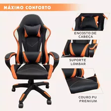 Cadeira Gamer Confortável Couro Sintético Preço Promocional