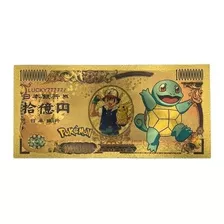 Cédula Nota Squirtle Pokemon Comemorativa 1000000000 Yen