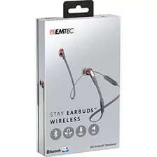 Audífonos Emtec (ecaude200bt) Stay Earbud Wireless
