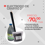 Kit Electrodo De Grafito 2 PLG Puestas A Tierra Y Pararrayos