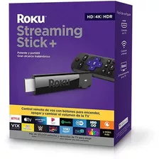 Media Roku Streaming Stick+ 4k Hdr Hd Wifi Dolby Atmos Color Negro