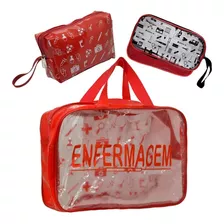 Kit Cases Enfermagem Bolsa Estagio Esteto Aparelho Pressao 