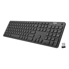 Teclado Arteck Usb Inalámbrico/negro