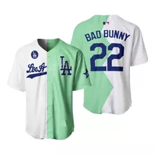 Camiseta Casaca Mlb La Dodgers Allstar 22 Bad Bunny Talle M