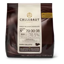 Chocolate Amargo 70% Callebaut Bolsa 400 Grs.