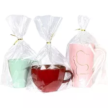 Paq 25 Bolsa Chica Celofán Transparente Ideal Para Taza