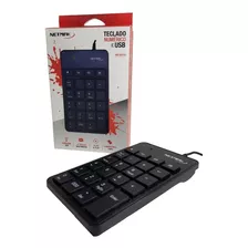 Teclado Numerico Usb Netmak Nm-kb250 Pc Notebook Usb Color Del Teclado Negro Idioma Español Latinoamérica