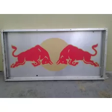 Luminoso Red Bull Oficial. 100 X 200 Cm. Alumínio. Áustria.