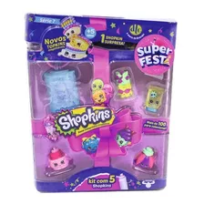 Shopkins Super Festa Série 7 - Kit Com 5 Sortidos - Dtc