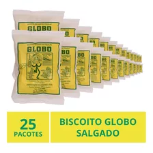 Biscoito Globo Rio De Janeiro, Salgado, 25 Pacotes 30g.