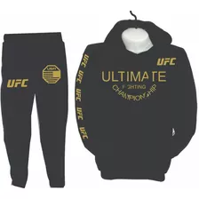 Conjunto Deportivo Ufc Mma Sudadera Jogger + Buzo Usa 