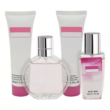 Set Fragancia Corporal Perfume Locion Crema Gel Ducha Dama