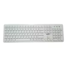 Teclado Inalámbrico Slim Teclas De Bajo Perfil Wit Ti-650 Color Del Teclado Blanco Idioma Español Latinoamérica