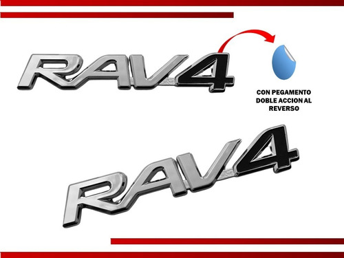 Emblema Cajuela Toyota Rav4 04-06 4negro Calidad Original Foto 2
