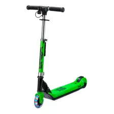 Scooter Eléctrico Xootz Plegable Verde Con Luz Led Color Verde Claro