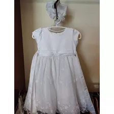 Vestido Bautizo Con Gorrito, Tienda L A Casa Blanca.