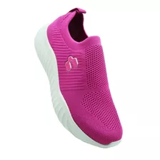 Tenis Tipo Calcetín Charly 1059290 Rosa Textil Dama