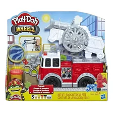 Brinquedo Play Doh Wheels Carro De Bombeiro Hasbro E6103