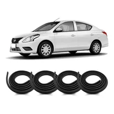 Kit Borracha Das Portas Nissan Versa 2011 Em Diante