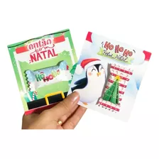 50 Tag Com Bala Personalizada Natal + Loja + Empresa 