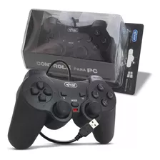 Controle Usb Com Fio Havit G69 Para Pc Ps3 C/ Vibração Preto