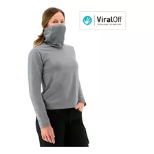 Polera Mujer Ws Viral Off L/s Ga Gris