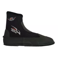 T1292 Zapato Botin Negro De Buceo Con Cierre Keep Diving