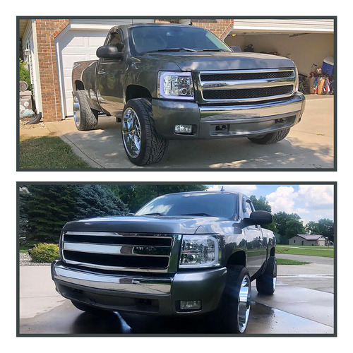 Par Faro Led Chevrolet Silverado 1500 Hybrid 2012 6.0l Foto 4