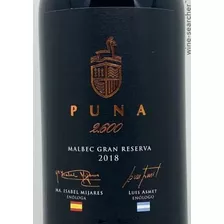 Puna 2600 Gran Reserva Malbec 750 Cc X 6 Unidades