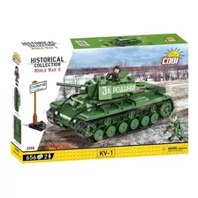 Cobi 2555 Tanque Kv 1 Sovietico Armar Bloques Guerra Mundial