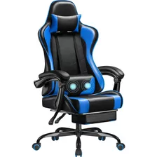 Silla Gamer Con Reposapiés Y Soporte Lumbar 0164-2 Homall