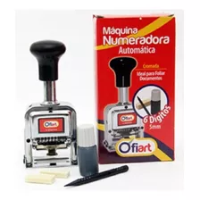 Sello Numerador Automático 6 Digitos Bandas Foliador