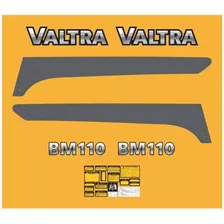 Kit Adesivos Faixas Etiquetas Trator Valtra Bm110 Bm 110