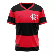 Camiseta Flamengo Masculina Libertadores 81 Zico Braziline