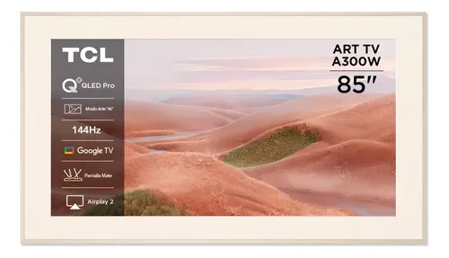 Smart Tv Tcl 85 Qled Art Tv 85A300W Blanco
