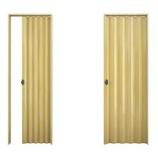 Puertas Plegables Pvc Madera Natural 0.70 X 2.10 -smf