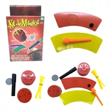 Kit De Mágica Infantil De Brinquedo Com 15 Truques Vermelho